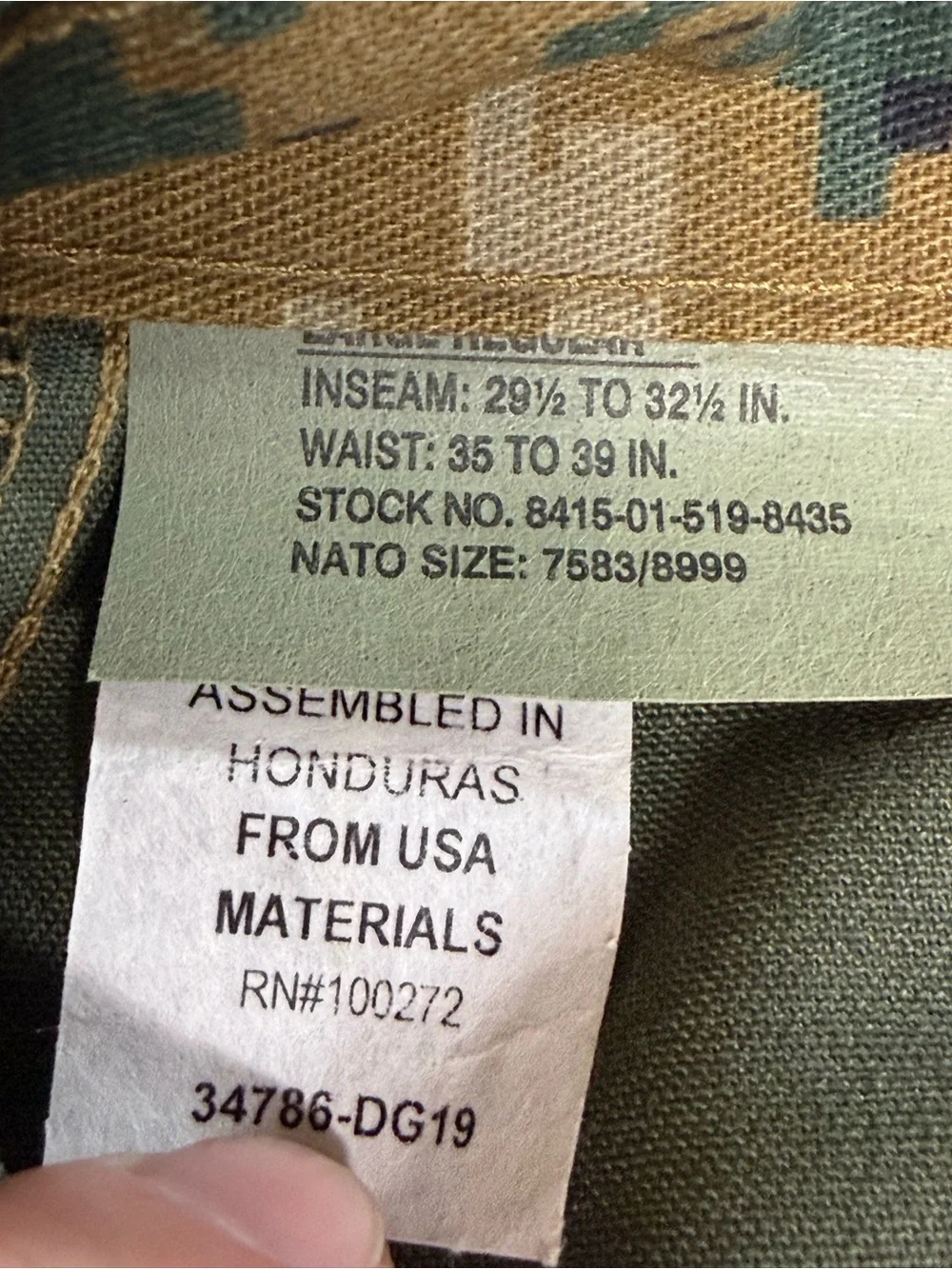 Tru Spec TRU Tactical Response Uniform MARPAT Digital Camo Cargo Pants L
